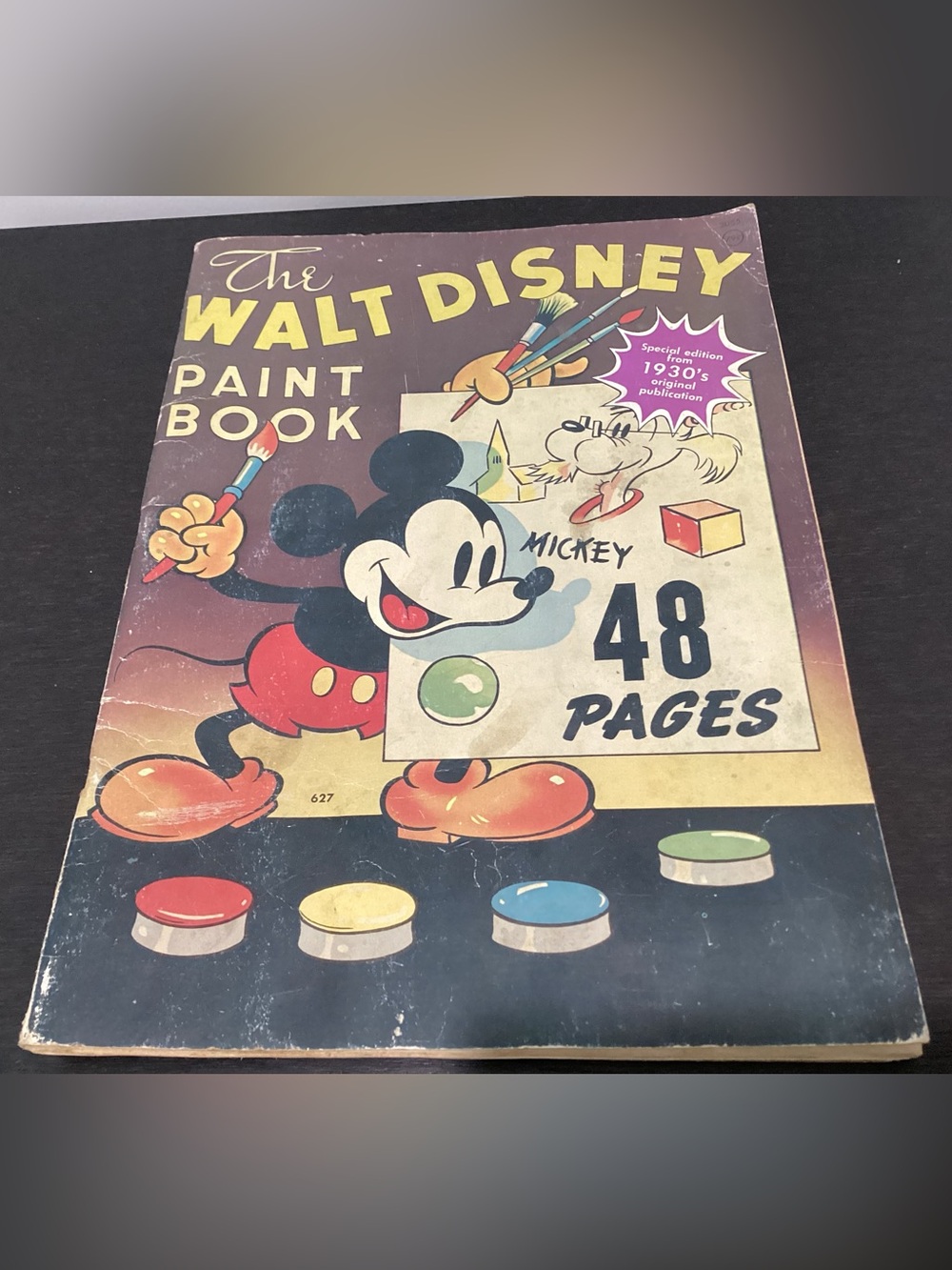 Vtg. Collectible The Walt Disney extra-large PAINTBOOK Special Edition